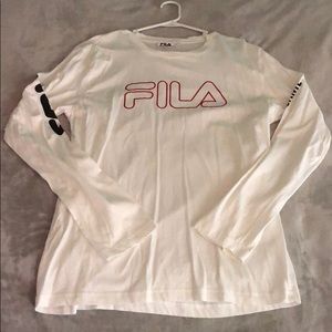 long sleeve fila t-shirt